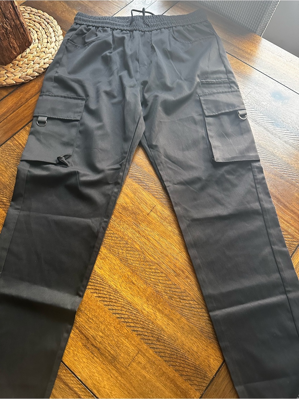 Men's Black Cargo Pants - Durable Utility Style